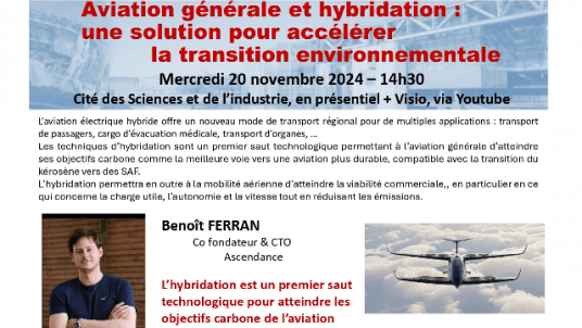 Conférence AAE : Aviation Générale et hybridation : une solution pour accélérer la transition environnementale