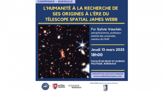 Conférence AAE : L’humanité à la recherche de ses origines à l’ère du télescope spatial James Webb