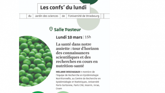 Conf’ du lundi du Jardin des sciences : La santé dans notre assiette