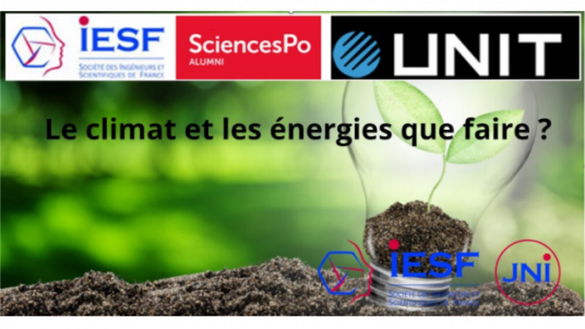 Conférence : Le climat et les énergies que faire ?  Réflexions sur des solutions réalistes